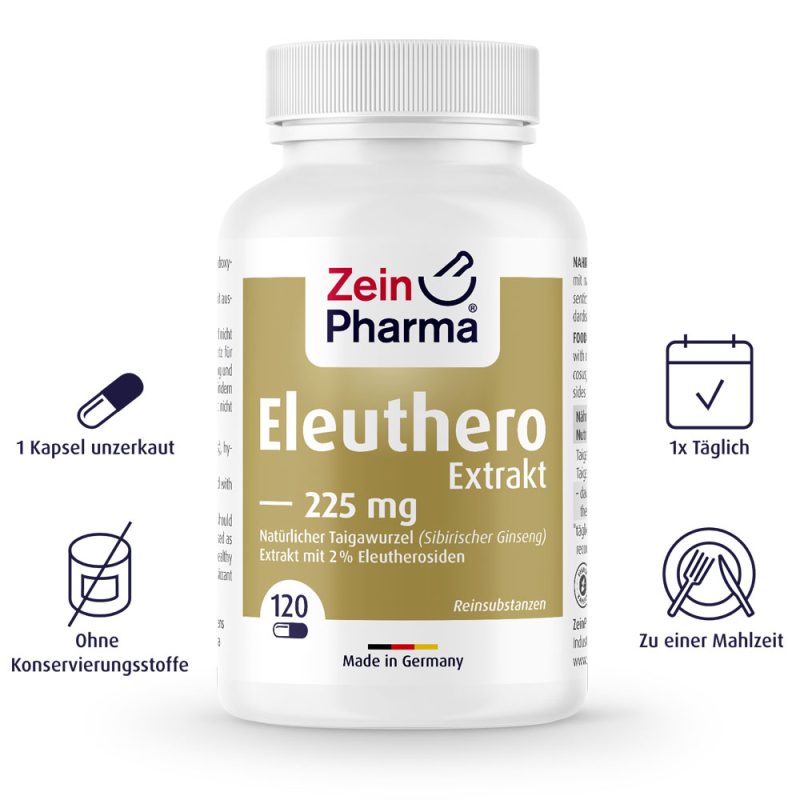 Сибирски ЖЕНШЕН – ЕЛЕУТЕРОКОК ZeinPharma 225 mg х 120 капсули