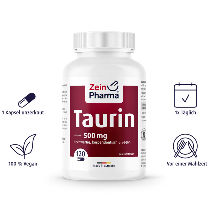 ТАУРИН / TAURIN – ZeinPharma 500mg х 120 капсули