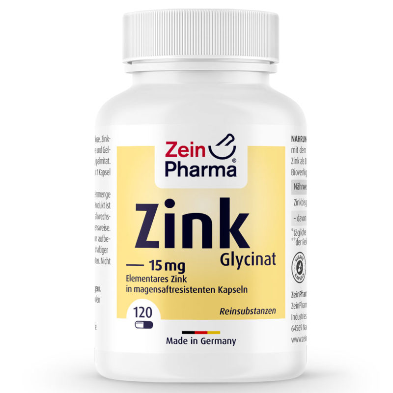 ЦИНК Бисглицинат / ZINC Bisglycinate ZeinPharma – 15mg x 120 капсули
